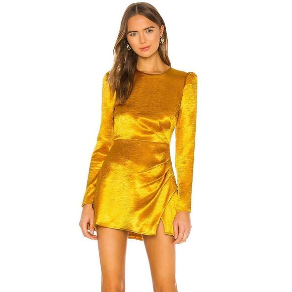 House of Harlow 1960 Dresses & Skirts - House of Harlow 1960 x REVOLVE Krisha Mini Dress in Yellow Gold